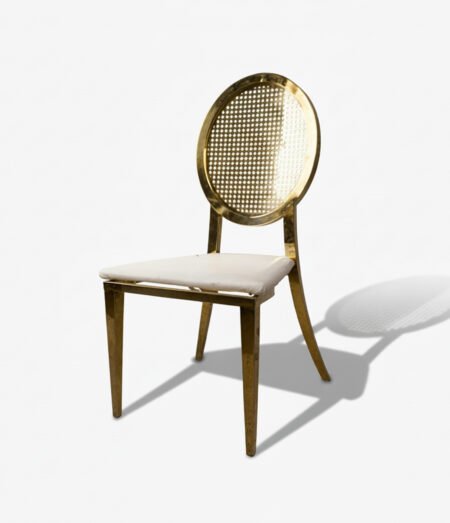 Gold Cane Back Chair