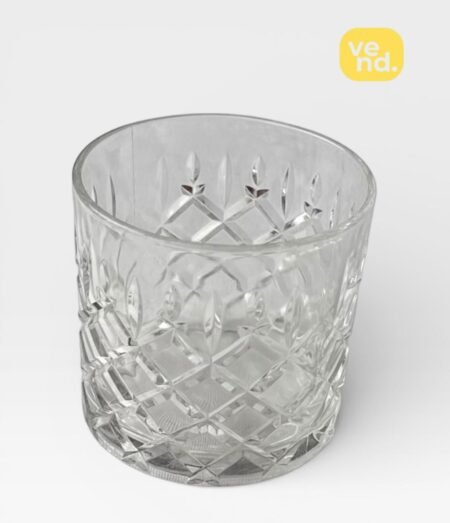 Crystal Cut Lowball Glass