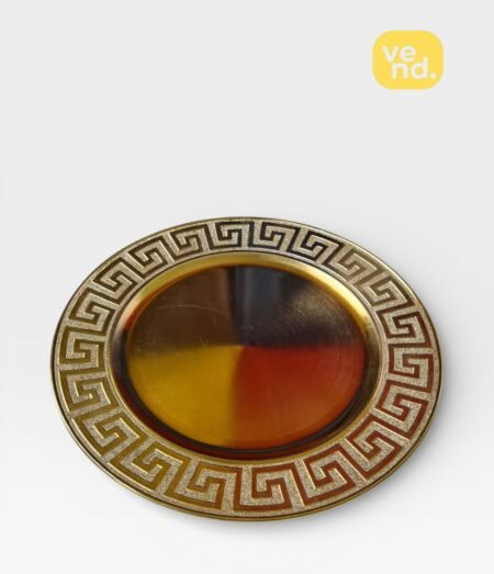 Gold Greek Key Plate
