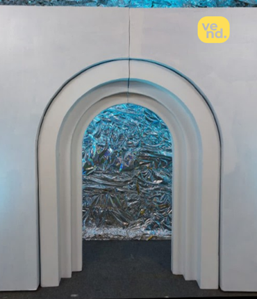 Open Rectangular Layered 3D Backdrop