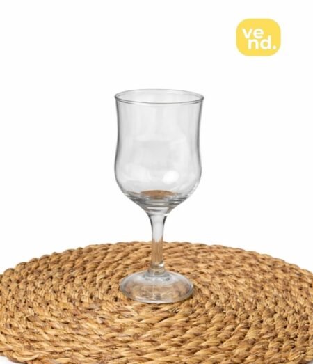 Clear Stemmed Wine Glass