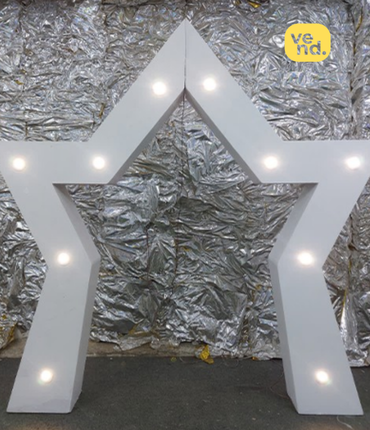 Illuminated Star 3D Backdrop