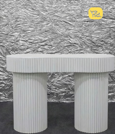 Double Pillar Fluted Table