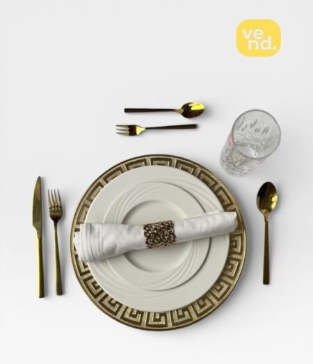 Gold Rim Place Setting